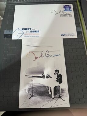 John Lennon USPS Service "First Day of Issue" ceremony program Rare 2018 release